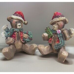 VTG Christmas Bears German in Design 1980’s Granny Core, Cottage Core Kitschy